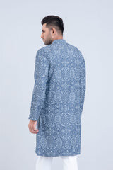 Regular Fit Tencel Denim Panjabi