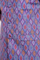 Regular Fit Geometric Printed Waistcoat