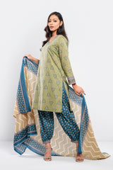 Printed Three-Piece Lawn Salwar Kameez Suit