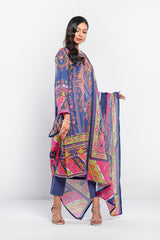 Digital Printed Three-Piece Lawn Salwar Kameez