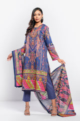 Digital Printed Three-Piece Lawn Salwar Kameez