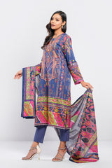 Digital Printed Three-Piece Lawn Salwar Kameez