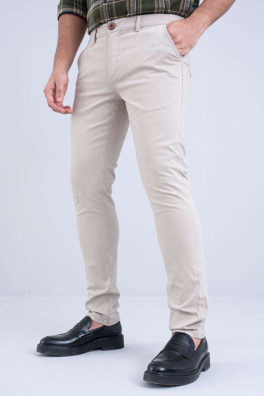 Slim Fit Solid Chinos