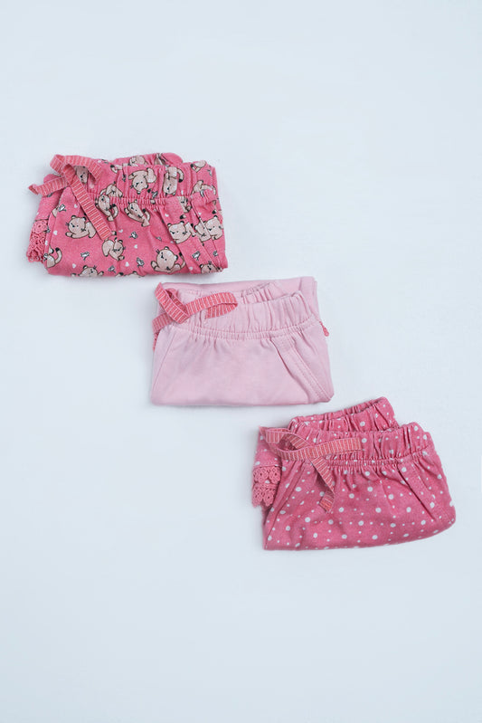 New Born Girls Short Pant (0-6 Months)