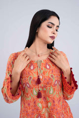 Ready-to-wear Three-Piece Lawn with Chiffon Dupatta