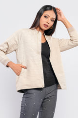 Jacquard Bomber Jacket