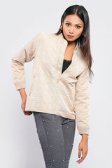 Jacquard Bomber Jacket