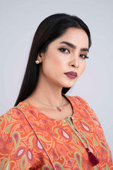 Ready-to-wear Three-Piece Lawn with Chiffon Dupatta