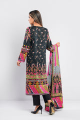 Digital Printed Three-Piece Lawn Salwar Kameez