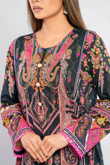 Digital Printed Three-Piece Lawn Salwar Kameez