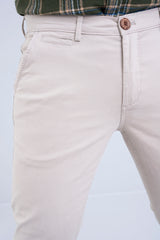 Slim Fit Solid Chinos