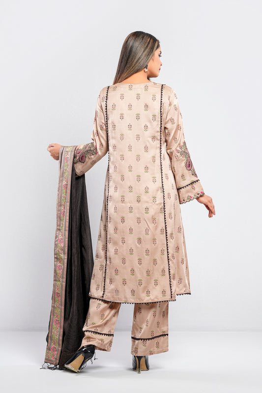 Ready-to-wear Embroidered Three-Piece Formal Ethnic Set