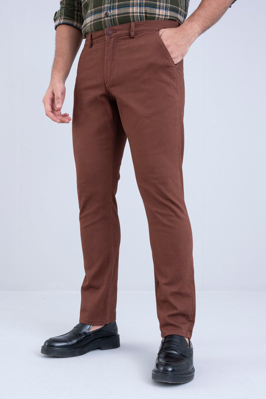 Regular Fit Solid Chinos