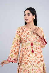 Ready-to-wear Three-Piece Lawn with Chiffon Dupatta