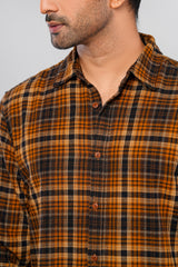 Regular Fit Checkered Casual Shirt