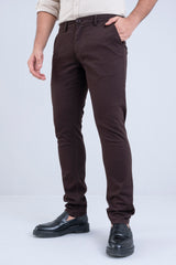 Slim Fit Solid Chinos