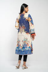 Long-Length Digital Printed Lawn Kurta - One Piece