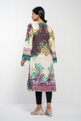 Long-Length Digital Printed Lawn Kurta - One Piece