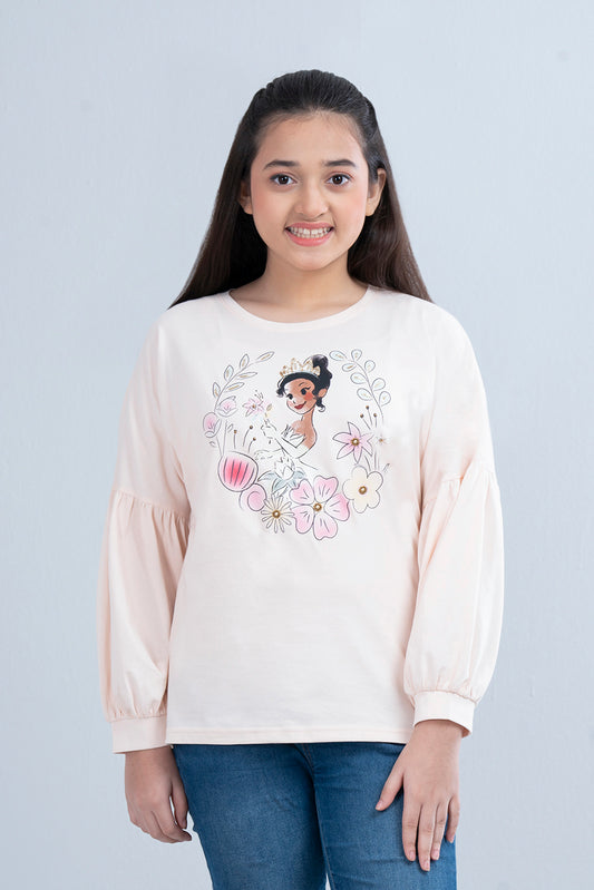 Junior Girls Knit Fashion Top (10-14 Years) - Disney