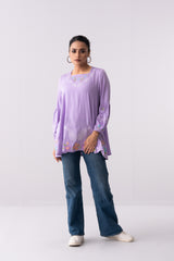 Relaxed Fit Satin Fashion Top