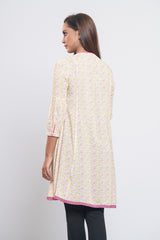 'Minnie Mouse' Printed and Embroidered Ethnic Kurti - Disney