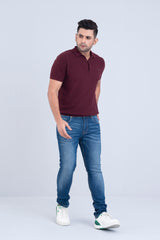 Relaxed Fit Knitted Polo Shirt