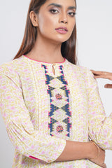 'Minnie Mouse' Printed and Embroidered Ethnic Kurti - Disney