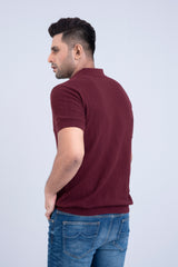 Relaxed Fit Knitted Polo Shirt