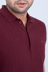 Relaxed Fit Knitted Polo Shirt