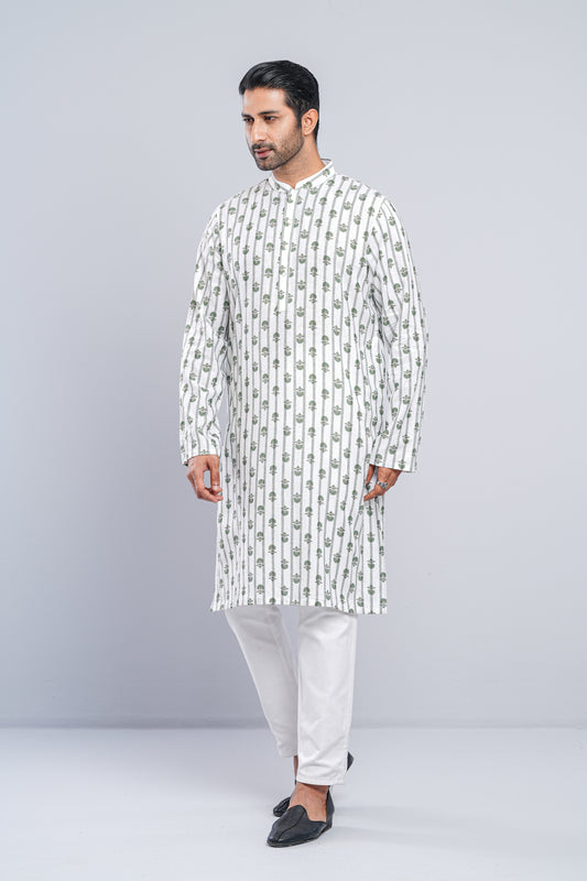 Men's Allover Printed Panjabi