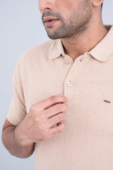 Relaxed Fit Knitted Polo Shirt