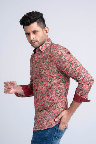 Men's All-Over Printed Casual Shirt