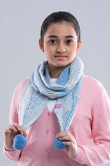 Girls Scarf - Sky