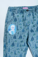 Girl's Denim Bottom (6-8 Years) - Disney