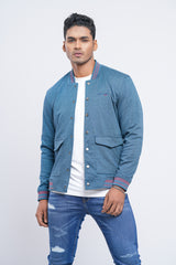 Interlock Knit Bomber Jacket