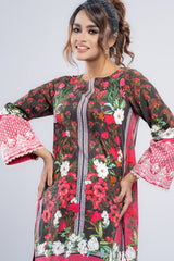 Ready-to-Wear Three Piece Lawn with Chiffon Dupatta