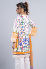 Ready-to-Wear Three Piece Lawn with Chiffon Dupatta