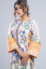 Ready-to-Wear Three Piece Lawn with Chiffon Dupatta