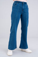 Loose-Fitted Embroidered Denim