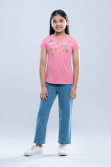 Girls Denim Bottom (6-8 Years)