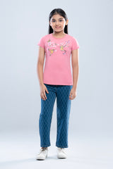 Girls Denim Bottom (6-8 Years)