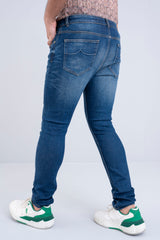 Slim Fit Blue Two-Tone Jeans