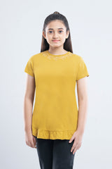 Junior Girls Knit Fashion Top (10-14 Years)