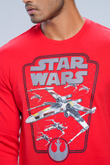 Regular Fit Star Wars-Printed Crew Neck Sweatshirt