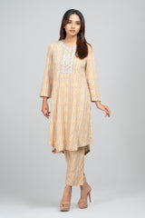 Embroidered Viscose Two-Piece Ethnic Set