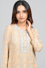 Embroidered Viscose Two-Piece Ethnic Set