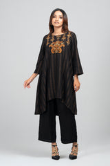 Short-Length Linen Viscose Ethnic Kurti