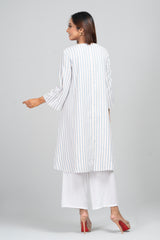 Short-Length Linen Viscose Ethnic Kurti