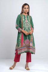 Women's Digital Printed Lawn Kurta - One Piece