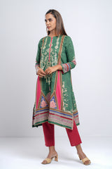 Women's Digital Printed Lawn Kurta - One Piece